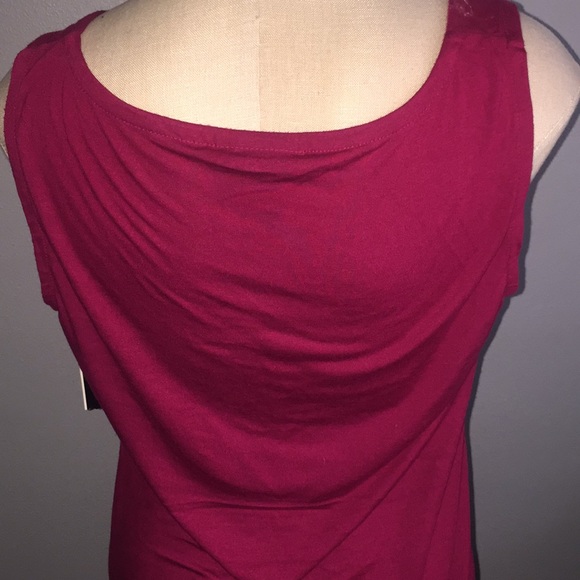 ALFANI Alfani Posh Berry w/ black sequin tank - Picture 2 of 3